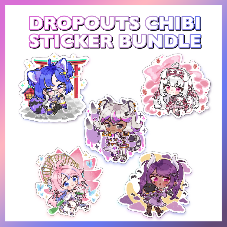 Chibi DropOuts Sticker Bundle