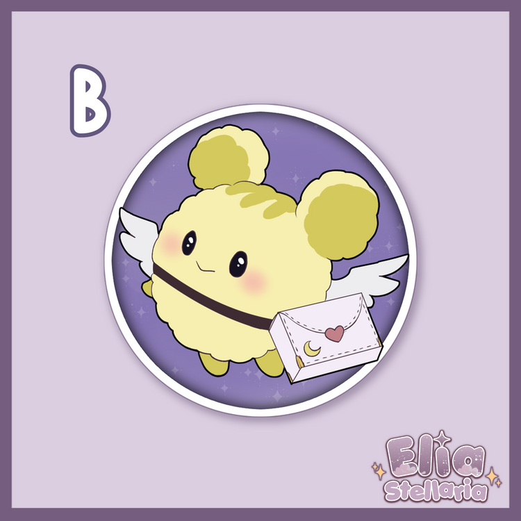 Elia Stellaria Mascot Buttons