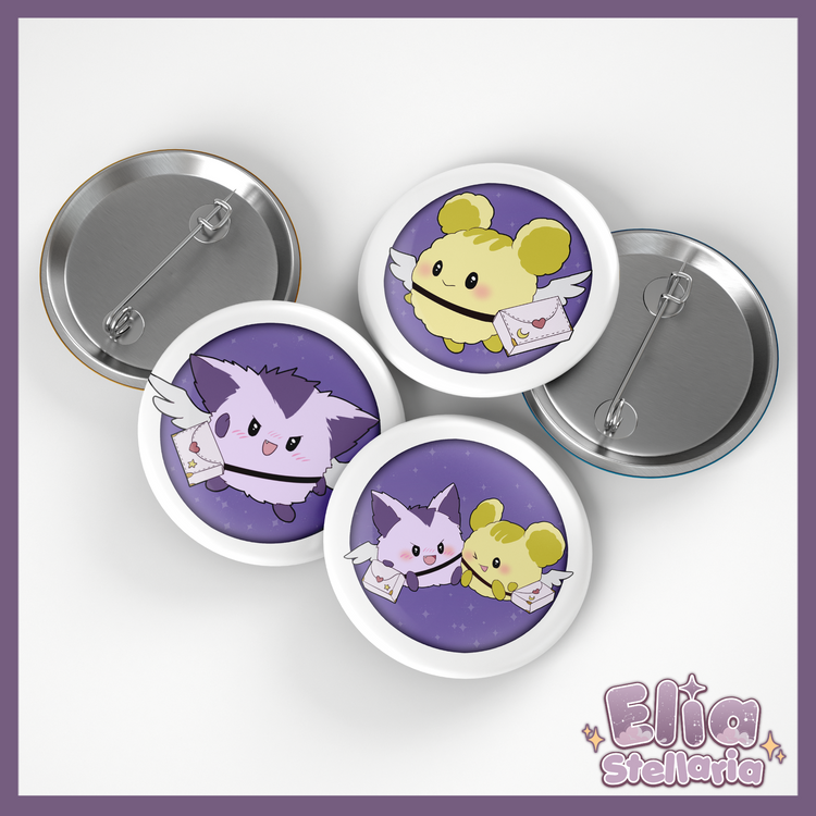 Elia Stellaria Mascot Buttons