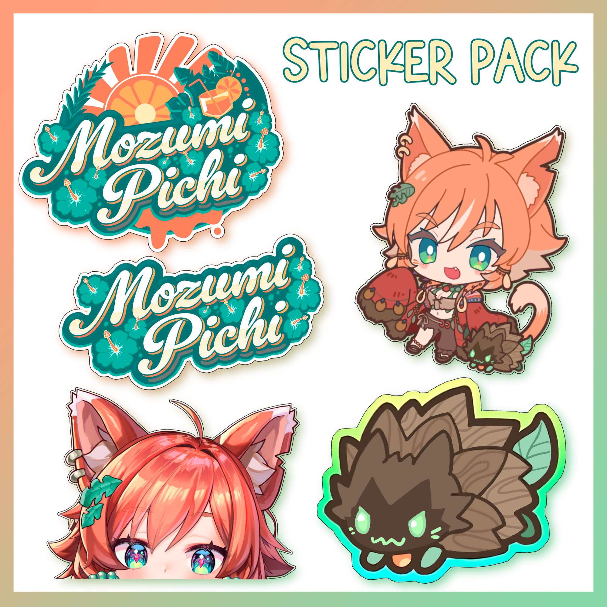 Mozumi Pichi Sticker Pack – V-Oshi