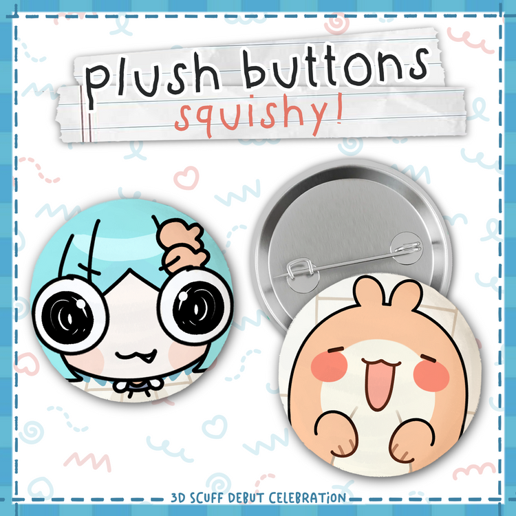 Krumroll Plush Button Set