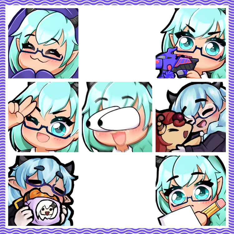 Bael Sanjou Emote Sticker Set