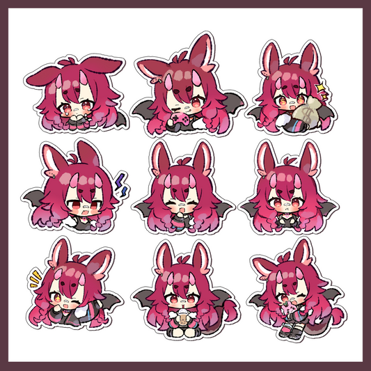 Kaimeriss Chibi Sticker Set