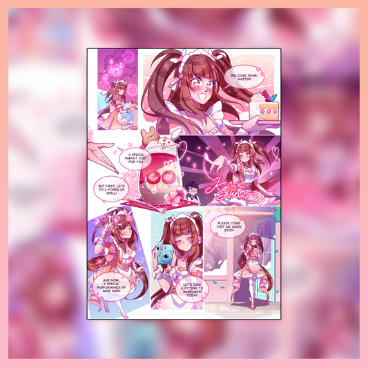 Michi Melody Comic 5x7" Print