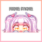 Michi Melody Peeker Sticker [2 Versions]