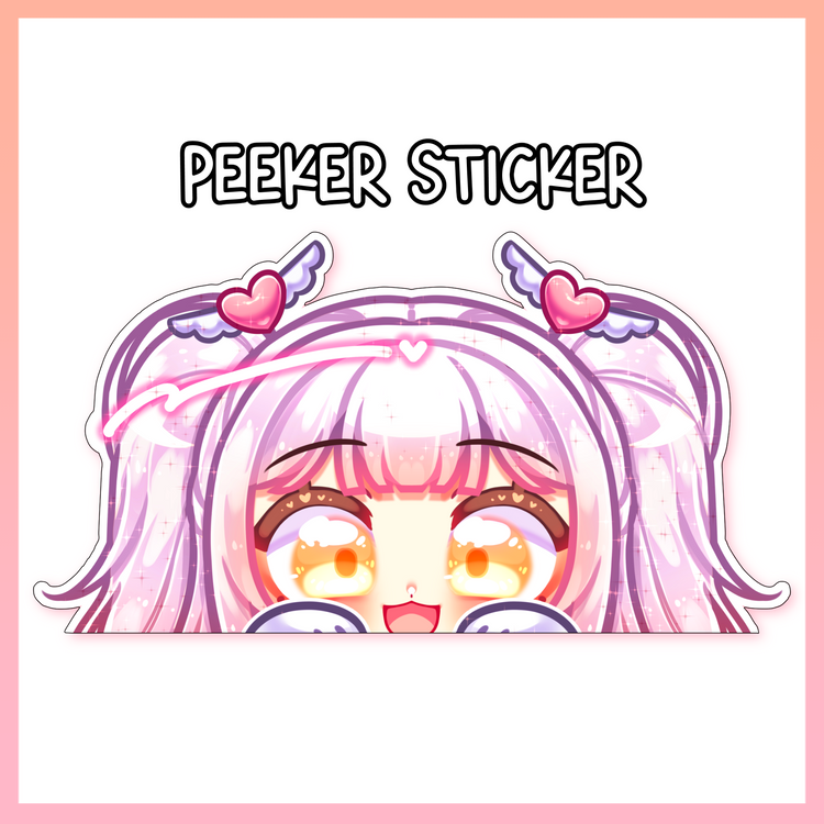 Michi Melody Peeker Sticker [2 Versions]