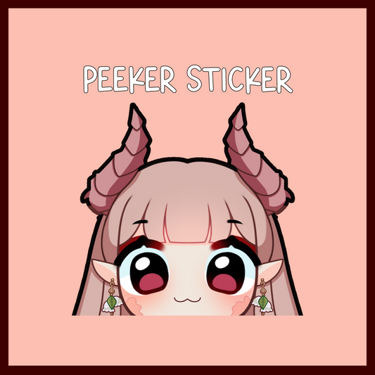 Moka Peeker Sticker