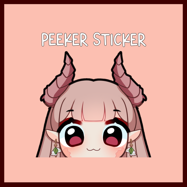 Moka Peeker Sticker