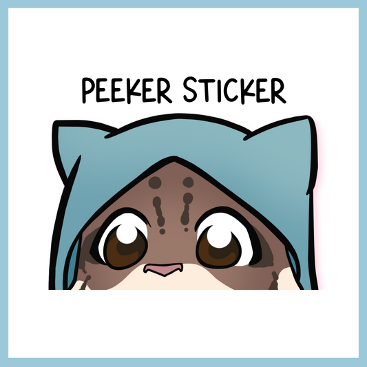 Tea The Khajiit 5th Anniversary Peeker Sticker