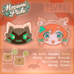 Mozumi Pichi Glow in the Dark Enamel Pin Set